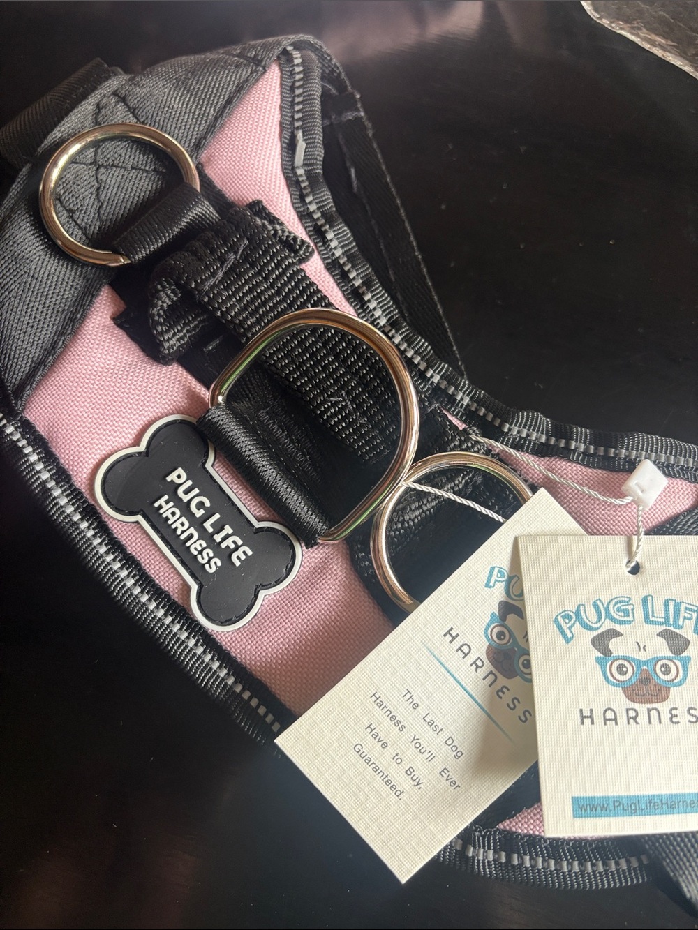 Pug Life Harness Baby Pink Size Small – NWT